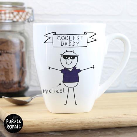 Personalised Purple Ronnie Cool Dude Latte Mug Extra Image 3